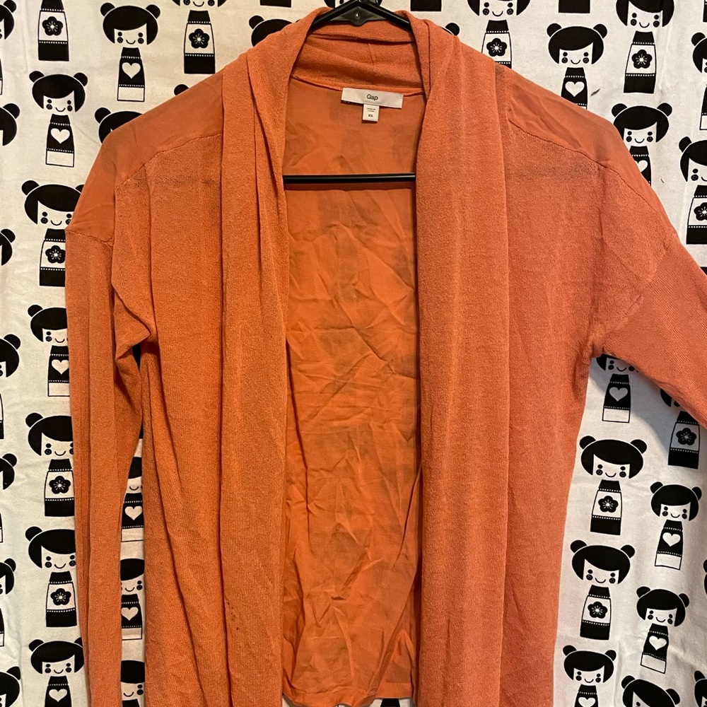 Salmon Gap Sweater See-Through Back